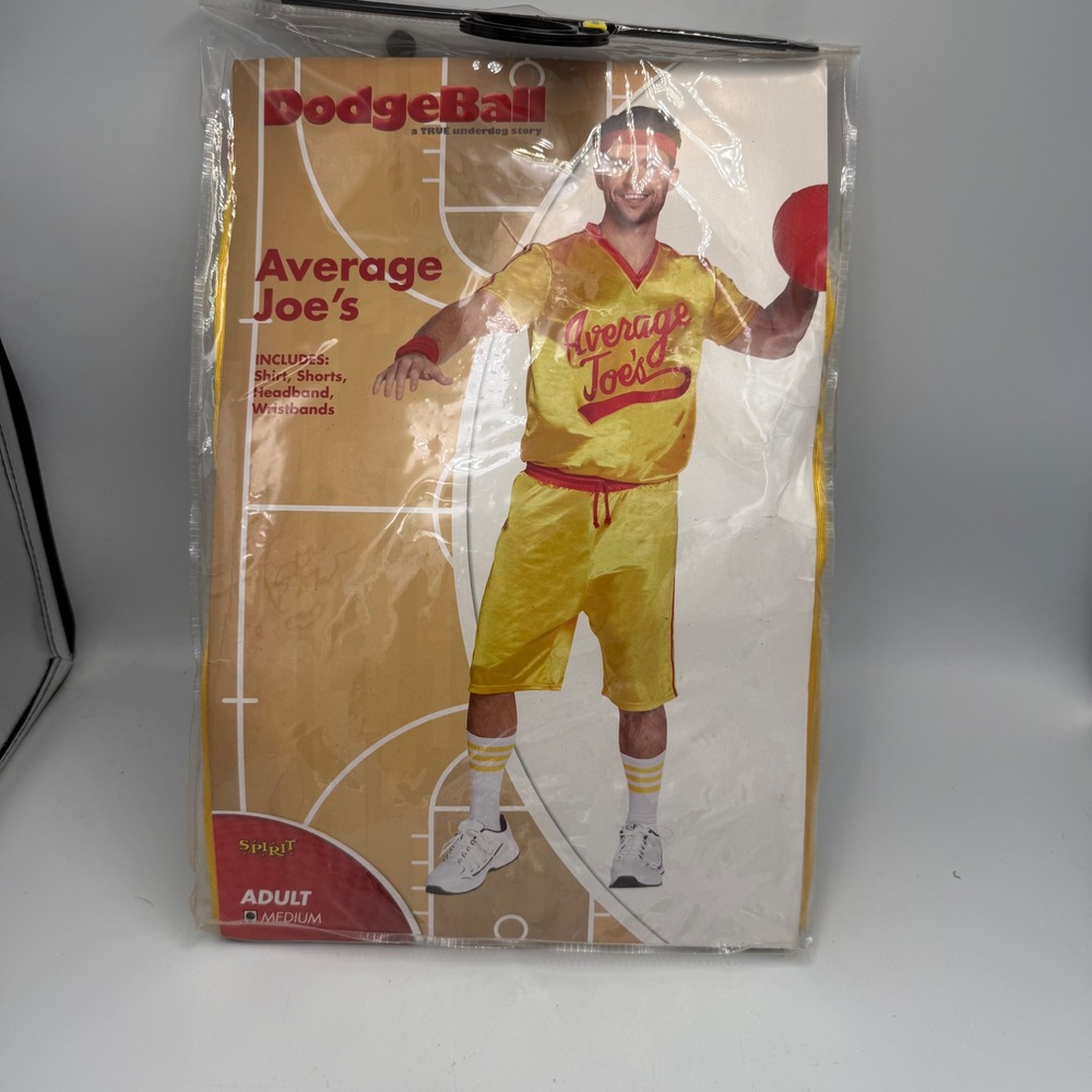 Spirit Halloween Dodgeball Average Joe's Costume Adult Medium Shirt Shorts Set - Picture 1 of 4